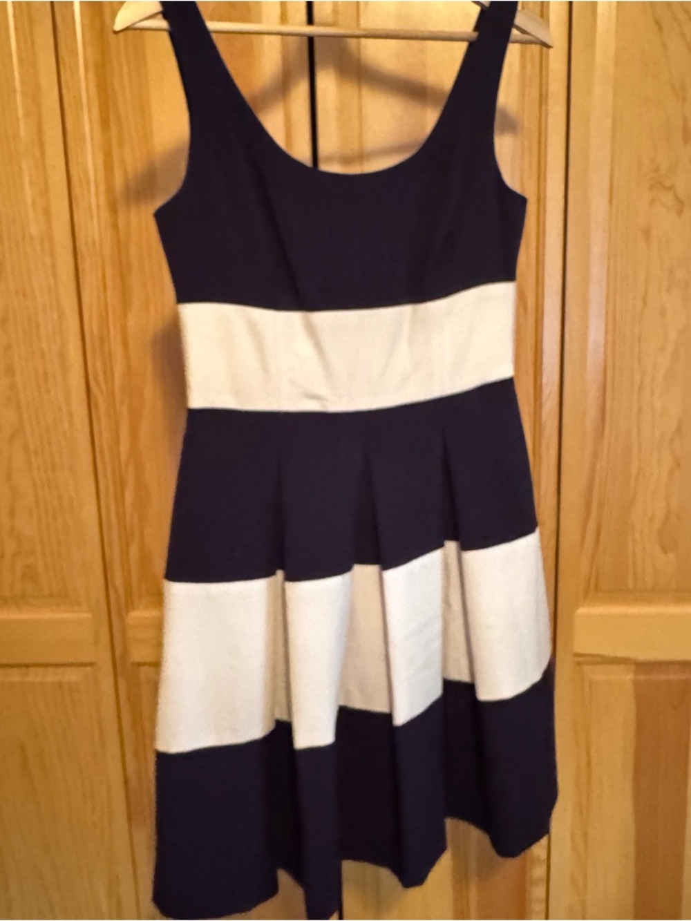 Ralph Lauren Navy and White Striped Dress